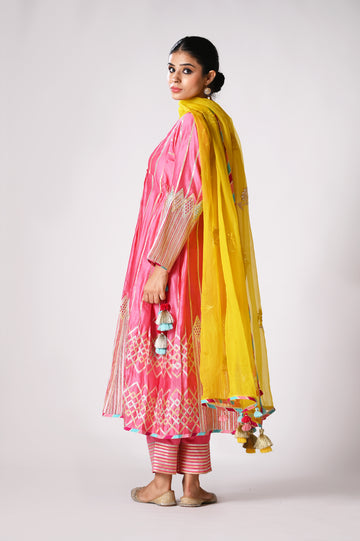 Soraya Side Tie-Up Kalidaar Set